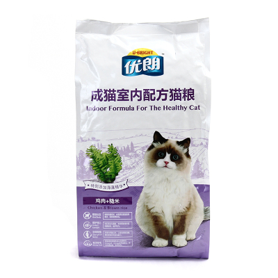 优朗(U-BRIGHT)宠物成猫室内配方猫粮 2kg