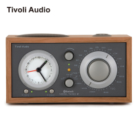 Tivoli Audio 流金岁月音箱 高音质经典款式收音机 闹钟 蓝牙音响 樱桃木灰褐色M3BT