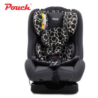 pouch婴儿安全座椅0-4-6岁新生儿宝宝便携式儿童安全座椅 豹纹黑
