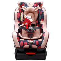 贝贝卡西 汽车儿童安全座椅0至6岁 宝宝婴儿车载用坐椅双向安用0-25kg 咖色松果