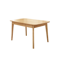 [规格:单桌 1.2/1.4/1.6米 胡桃色/原木色]餐桌 实木餐桌 简约时尚全实木餐桌椅 组合餐厅北欧家具