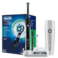 欧乐B（Oralb）电动牙刷 3D声波震动成人充电式牙刷 P4000 黑色 博朗精工 德国进口