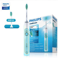 飞利浦(PHILIPS) 电动牙刷成人声波震动牙刷多种清洁模式 两种智能清洁模式- HX6711/02 薄荷绿