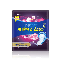 护舒宝(Whisper) 超长夜用 甜睡棉柔卫生巾 400mm 6片(七包服务)