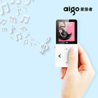 爱国者(aigo)MP3-207 播放器大屏mp3音乐播放器mp3学生随身听mp4无损音乐播放器 标配加64G卡颜色随机