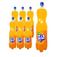 可口可乐(Coca-Cola出品 芬达橙味汽水 2L*6瓶大瓶装 畅饮无限 整箱装