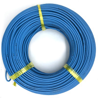 菊花 电线电缆BV10平方 国标单芯单股铜线 家装家用铜芯电线 100米 蓝色零线