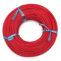 菊花 电线电缆BV6平方 单芯单股铜线 家装家用铜芯电线 100米 红色火线