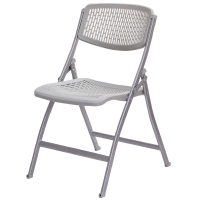 [颜色: 灰色]椅子 折叠椅便携镂空客厅折叠椅子 家用电脑椅学生宿舍办公椅子 简约现代多功能通用折叠靠背椅