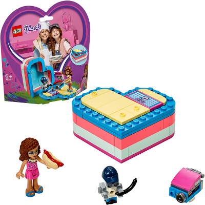LEGO乐高 Friends好朋友系列 奥莉薇亚的夏日藏宝盒41387 积木玩具