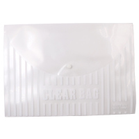 欧标(MATE-IST) B2173 按扣文件袋 A4资料收纳袋白色10个/小包,12小包/包,8包/箱(单位:小包)