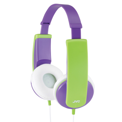 杰伟世（JVC）HA-KD5 头戴式儿童耳机 健康保护听力音量控制 粉紫色