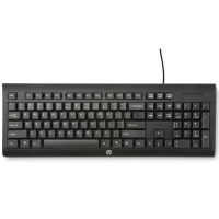 惠普(HP)K1500 办公键盘有线 usb单键盘 静音按键 笔记本台式电脑商务键盘 单键盘