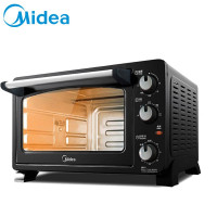 美的(Midea)电烤箱家用多功能3D环绕式加热25L大容量 T3-252C 烤箱适用人数5-8人