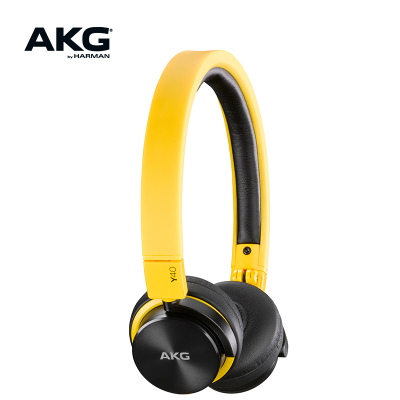 爱科技(AKG) Y40便携头戴式耳机男女通用出街HIFI音乐线控耳机耳麦 黄色