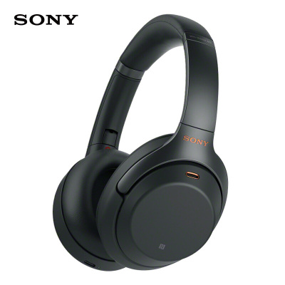 索尼SONYWH1000XM3高解析度无线蓝牙降噪头戴式耳机触控面板智能降噪长久续航黑色