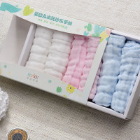 花色优品 毛巾/浴巾/浴袍 婴幼儿水洗纱布手帕6条装 STC - 0415
