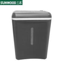 三木(SUNWOOD)SD9101碎纸机5级保密粒状碎纸8张/次双入纸口办公家用碎纸机