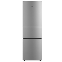 美的(MIdea)210升节能静音冰箱 家用三门节能家用冷藏冷冻静音小冰箱 BCD-210TM(ZG)