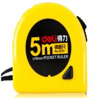 得力(deli)5m锁定功能钢卷尺 木工尺装修测量尺子 办公用品 8203