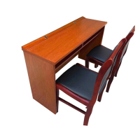 广圣GS1.2米长条桌椅 员工桌椅培训桌椅 宿舍桌椅学习桌椅(1桌+2椅)