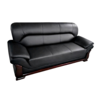 广圣GS沙发3+1+1 商务办公沙发 实木框架皮质沙发 接待洽谈沙发 会客沙发
