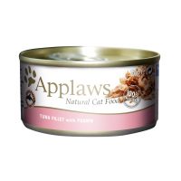 爱普士猫罐头 英国Applaws 成猫用吞拿鱼加明虾口味猫咪营养湿粮零食罐头70g