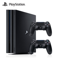 索尼(SONY)PS4 Pro1TB国行家用游戏机黑色+原装游戏手柄 黑色