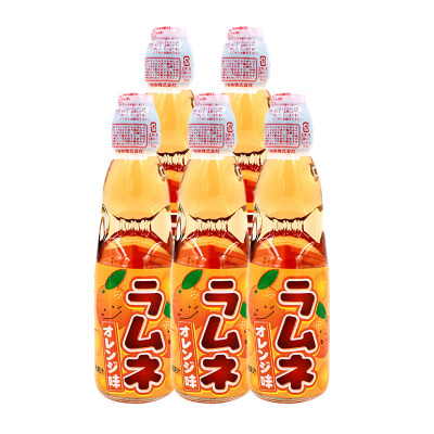 日本进口 哈达 波子汽水柑橘味碳酸饮料 200ml