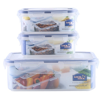 乐扣乐扣（LOCK&LOCK）PP塑料保鲜盒饭盒便当盒礼盒套装 多种型号组合套装 3件套HPL817S001