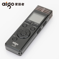 爱国者(aigo)R5503 8G 黑色录音笔专业高清降噪远距微型迷你插卡学生mp3播放器