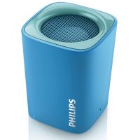 Philips/飞利浦 BT100无线蓝牙音箱户外家用迷你便携防水低音炮 蓝色