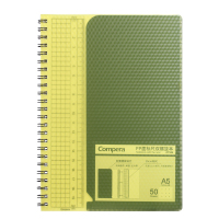齐心(COMIX) C7109 A5/50张 黄色 Compera钻石系列 学生文具笔记本子作业本创意线圈办公记事本