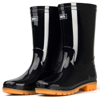 回力 雨鞋男式中筒防水雨鞋户外雨靴套鞋 HXL807 中筒