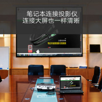 saikang高清VGA线 电脑电视显示器投影仪连接线转接线 vga3+6双磁环铜芯工程级转换器线缆 3米 JH