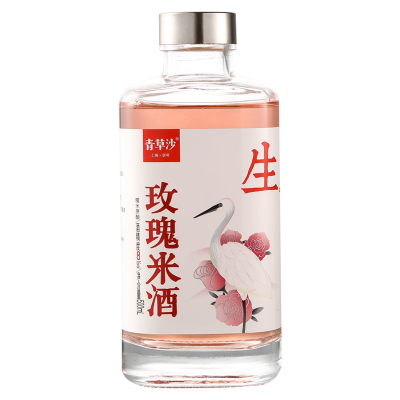 青草沙花果酒玫瑰味女士米酒8度500ml