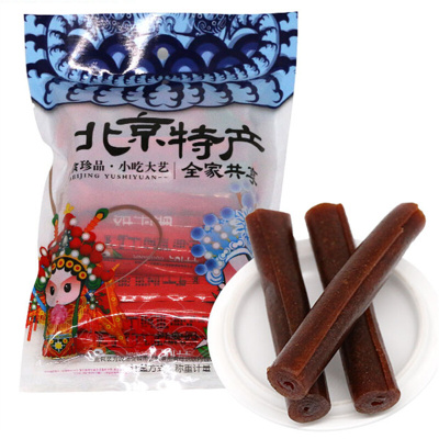 御食园 蜜饯果干 休闲零食小吃 果丹皮山楂制品500g