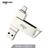 爱国者(aigo)U385 Micro 16GB USB3.0 安卓手机U盘 双接口手机电脑两用