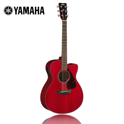 雅马哈(YAMAHA)FSX800CRR电箱吉他 雅马哈吉他初学入门吉他男女木吉它jita乐器 木吉他缺角 40英寸