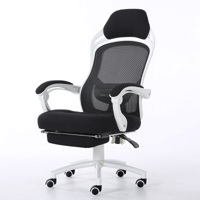 全简简办公电脑椅职员椅家用可躺午休椅白色