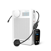 摩托罗拉(Motorola)VA110插卡扩音音箱 无线便携小蜜蜂扩音器 教学专用导游话筒插卡U盘FM收音机白色