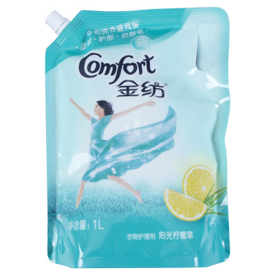 金纺衣物护理剂带嘴立袋装(阳光柠檬草)1L