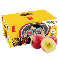 特级新疆阿克苏苹果 冰糖心苹果 （果径80-85mm，19-22粒，净重5kg，年货礼盒，新鲜水果）