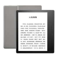 亚马逊Kindle Oasis 第三代尊享版 银灰色 7寸 8GB 电子书阅读器 新升级冷暖色智能调光 防水溅 商务大屏