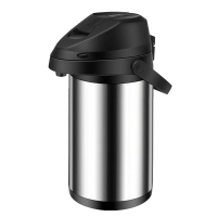 美厨 MCH761 304不锈钢真空气压式保温水壶按压式热水壶保温瓶暖壶开水瓶咖啡壶 3L（单位：个）