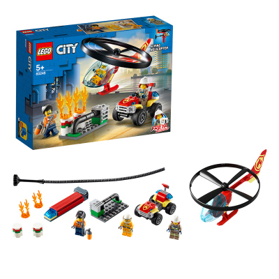 LEGO乐高城市系列消防直升机高空救援60248 男孩女孩5岁+生日礼物 玩具积木