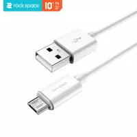 洛克(ROCK) S08 Micro USB数据线 抗氧化不生锈100cm白色氧化不生锈快充快充手机充电器线 支持OV
