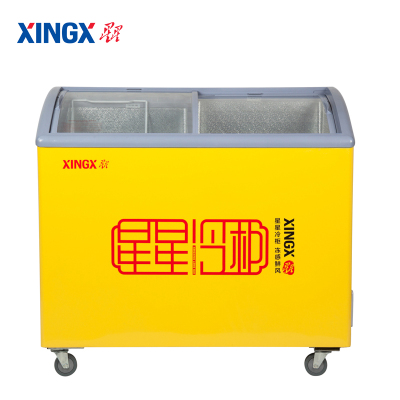 星星(XingXing) SCD-242CY 商用玻璃门圆弧柜冷藏冷冻柜 单温展示柜 商用冰柜 卧式冰柜 242升