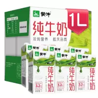 蒙牛 纯牛奶 1L*6 早餐奶