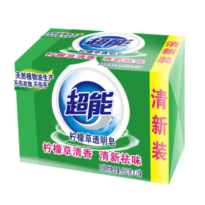 超能 柠檬草透明皂(清新祛味)260*2(单位:件)